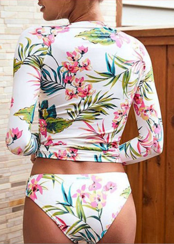 New Printed Long Sleeved Swimwear Sets for