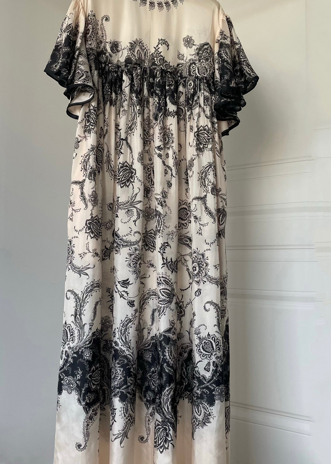 O Neck Print Cotton Long Dresses Summer