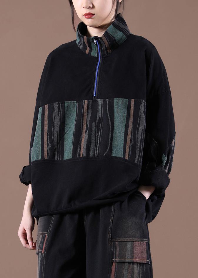 Patchwork Spring Handmade Tunics for Black Tops