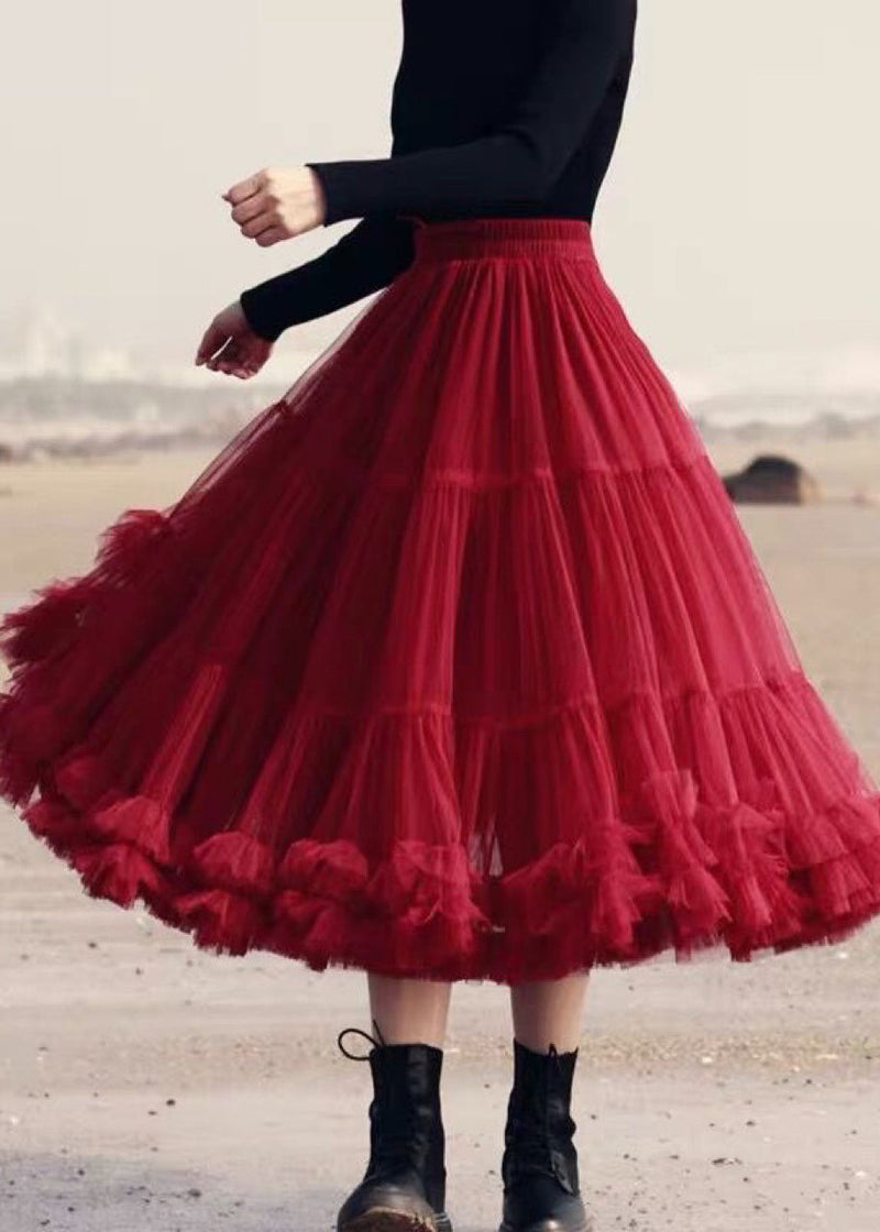 Blue Patchwork Circle Pleated Dress Fall Skirt