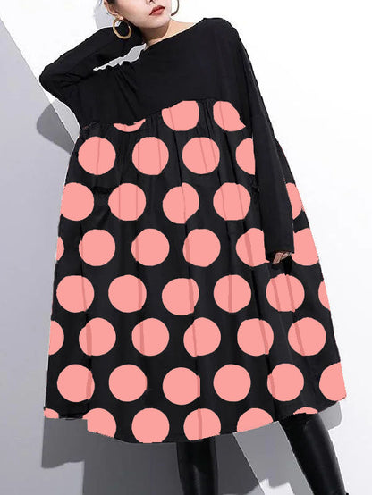 Stylish Black Cotton Shift Dress Cotton Clothing Dress High Waist Patchwork Cotton Dress