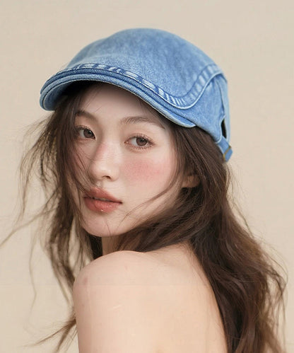 Blue Denim Breton Hat