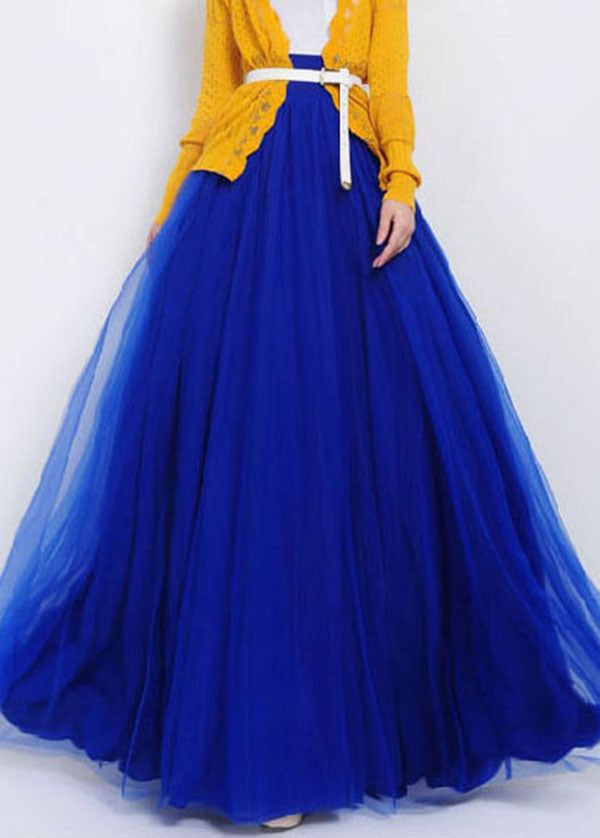 Long Skirts Elastic Waist Maxi Skirt