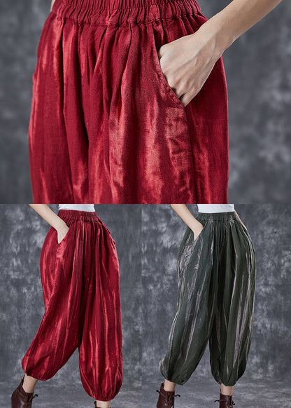 Mulberry Oversized Tie Dye Linen Lantern Pants Spring