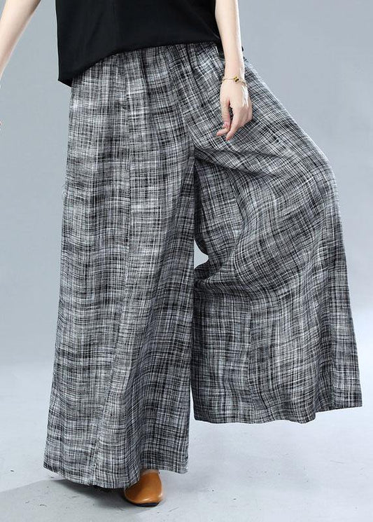 Black Pockets Wide Leg Fall Pants