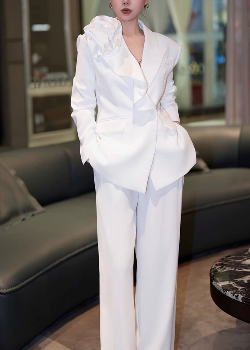 New Black Suit Coat and Pants Sets 2 Pieces Fall