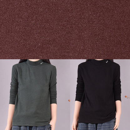 High Neck Spring Blouse Tutorials Blackish Green Blouses