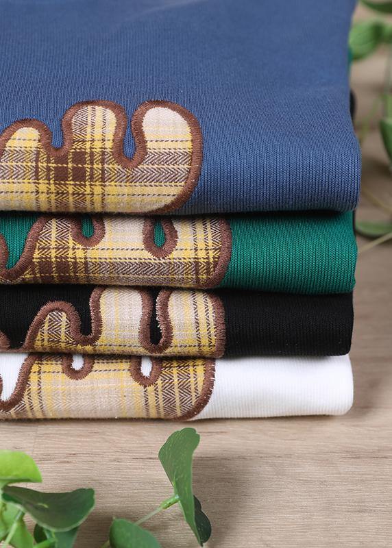 Style White O-neck Loose Sweatshirt