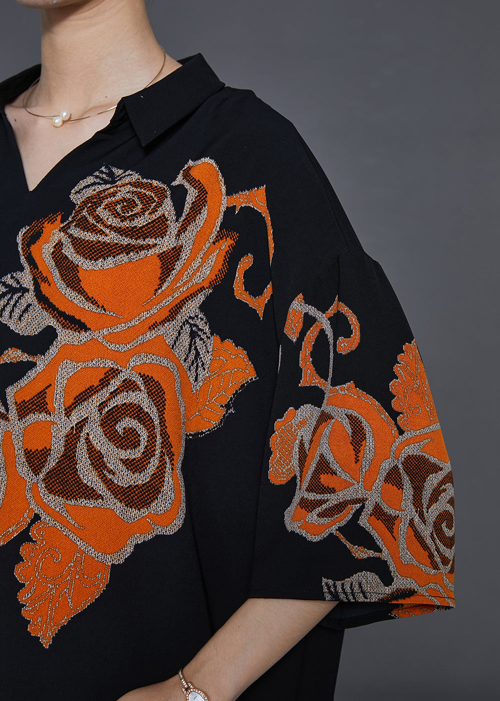 French Black Embroideried Oversized Cotton Tanks Summer