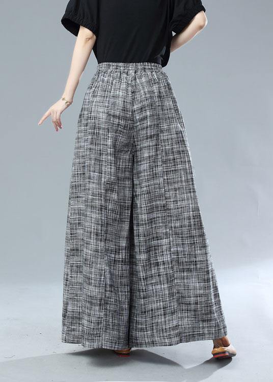 Black Pockets Wide Leg Fall Pants