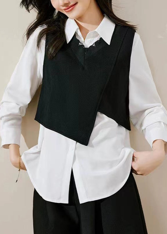 Green Vest and Shirts Cotton Two Pieces Set Spring