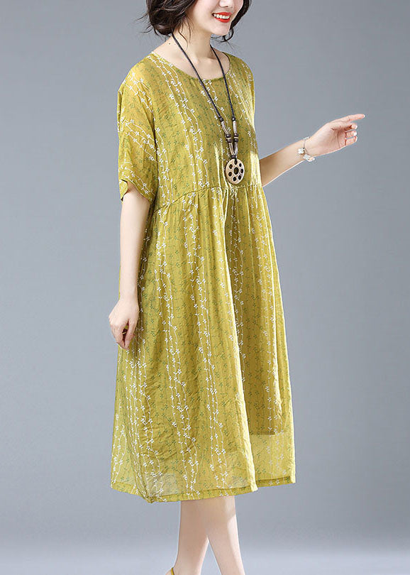 Yellow Embroideried Patchwork Linen Tops and Spaghetti Straptwo Piece Set Summer