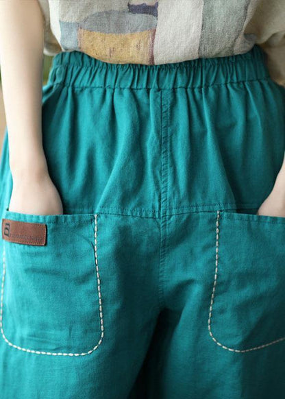 Loose Yellow Loose Summer Pockets Pants