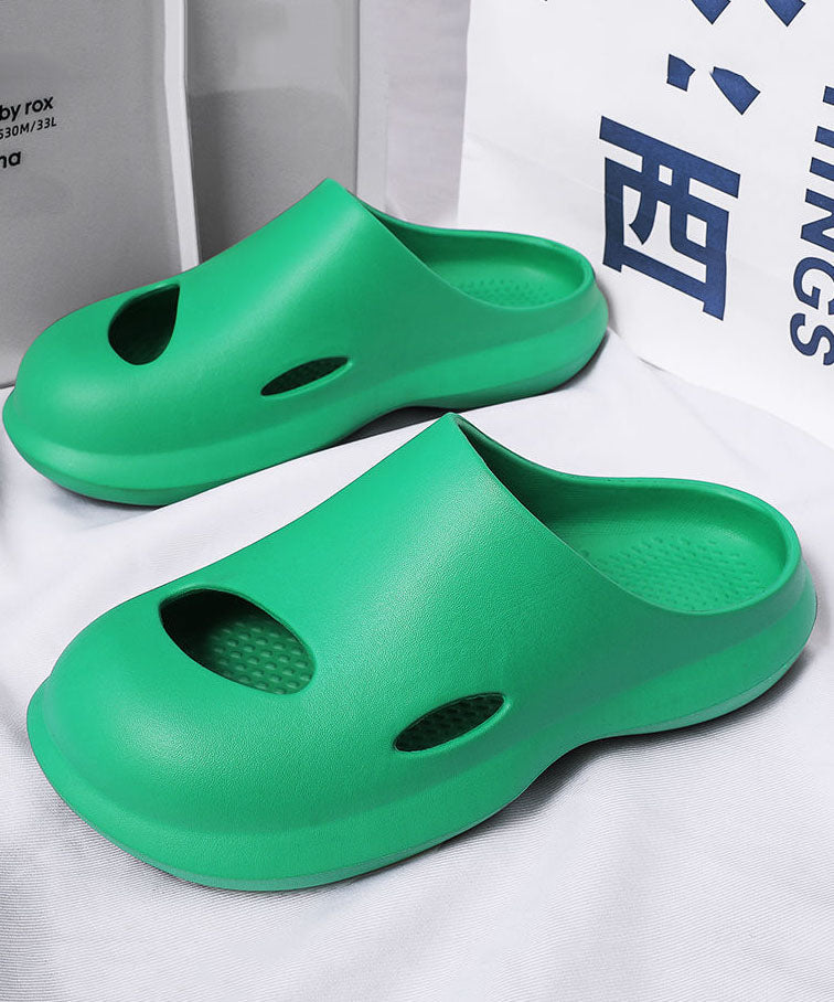 Comfy Orange Hollow Out Slippers Shoes for