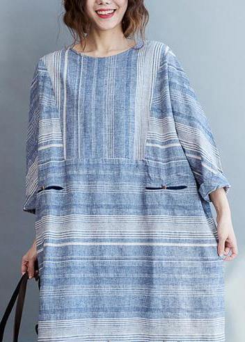 Stylish U Neck Dress Patchwork Pockets Spring Dresses