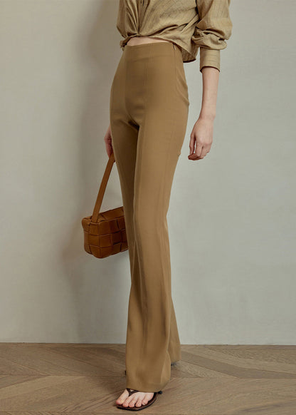 Slim Fit Khaki High Waist Spandex Pants Summer