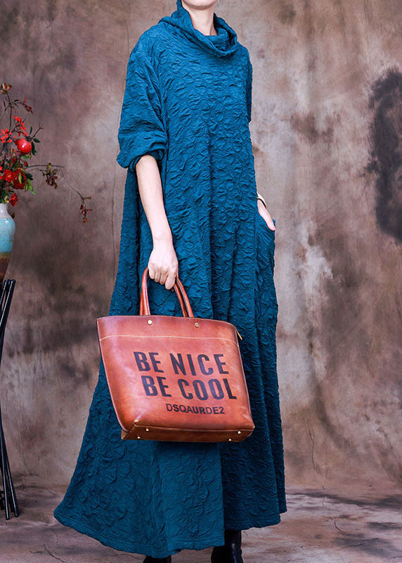 Blue Pockets Dress Spring