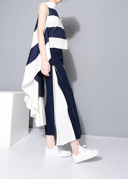 White Patchwork Bluelow High Design Blouses