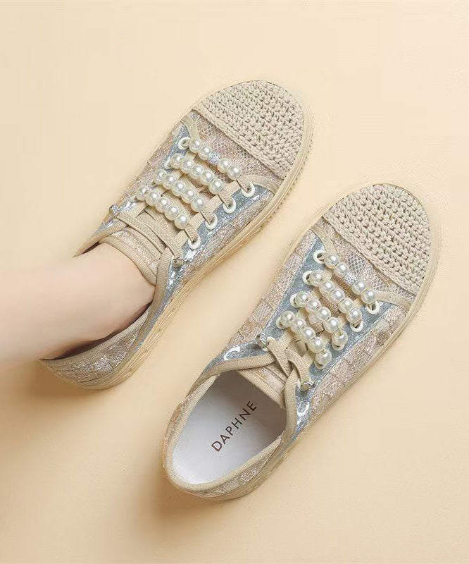 Splicing Flat Feet Shoes Black Breathable Mesh