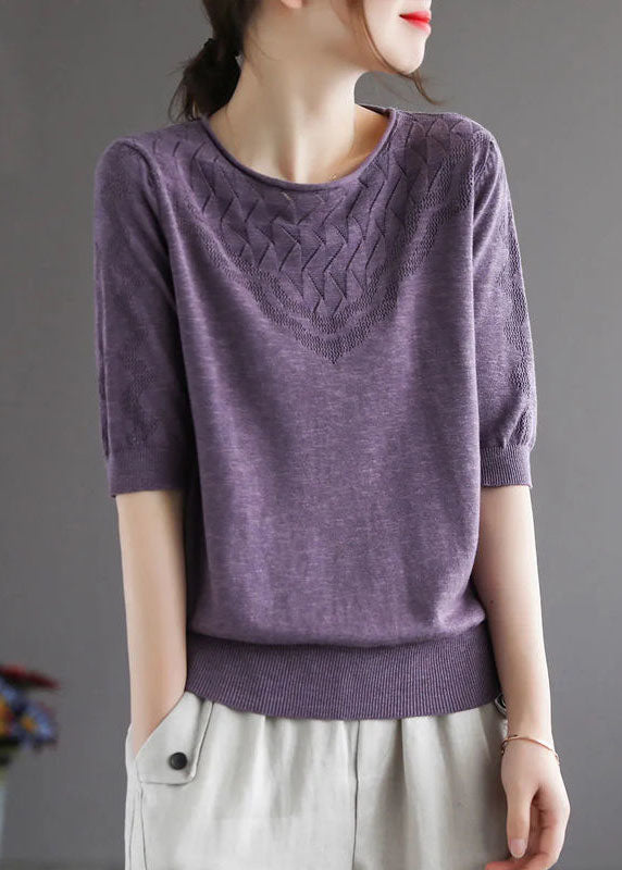 Diy Yellow Hollow Out Hole Fall Sweater