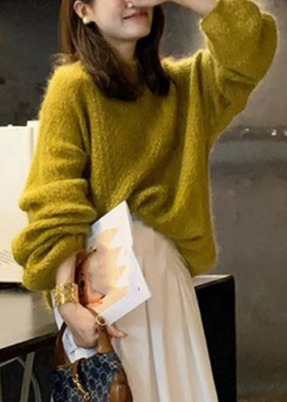 Ginger O-neck Cotton Knit Sweater Spring