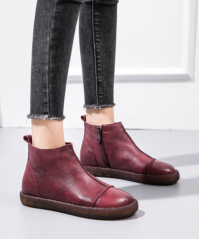 Black Warm Fleece Splicing Platform Flat Shoes