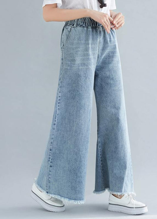 Elastic Waist Wide Leg Pants