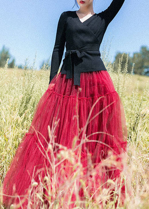 Purple Patchwork Tulle Beach Skirts Spring