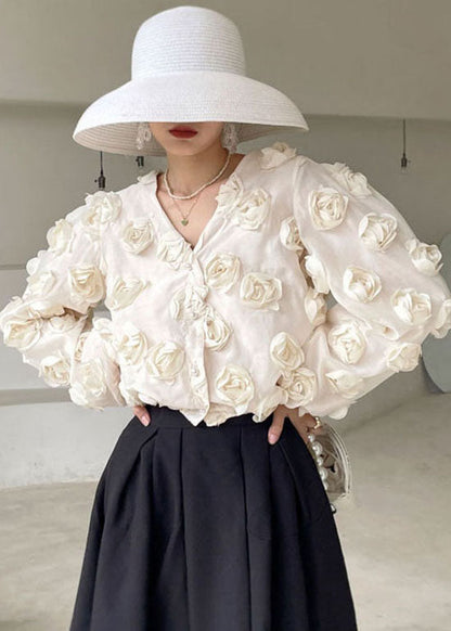White V Neck Shirts Spring