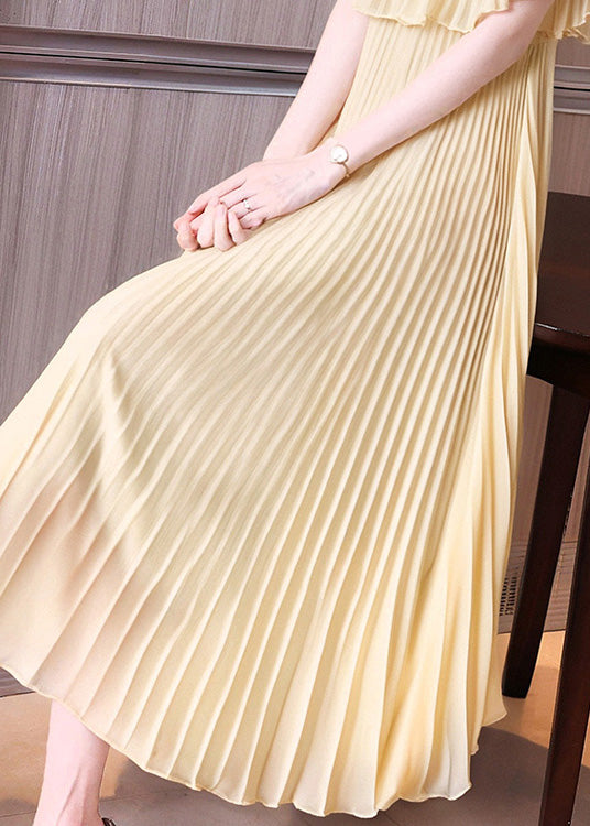 New Apricot False Two Pieces Set Dresses Summer