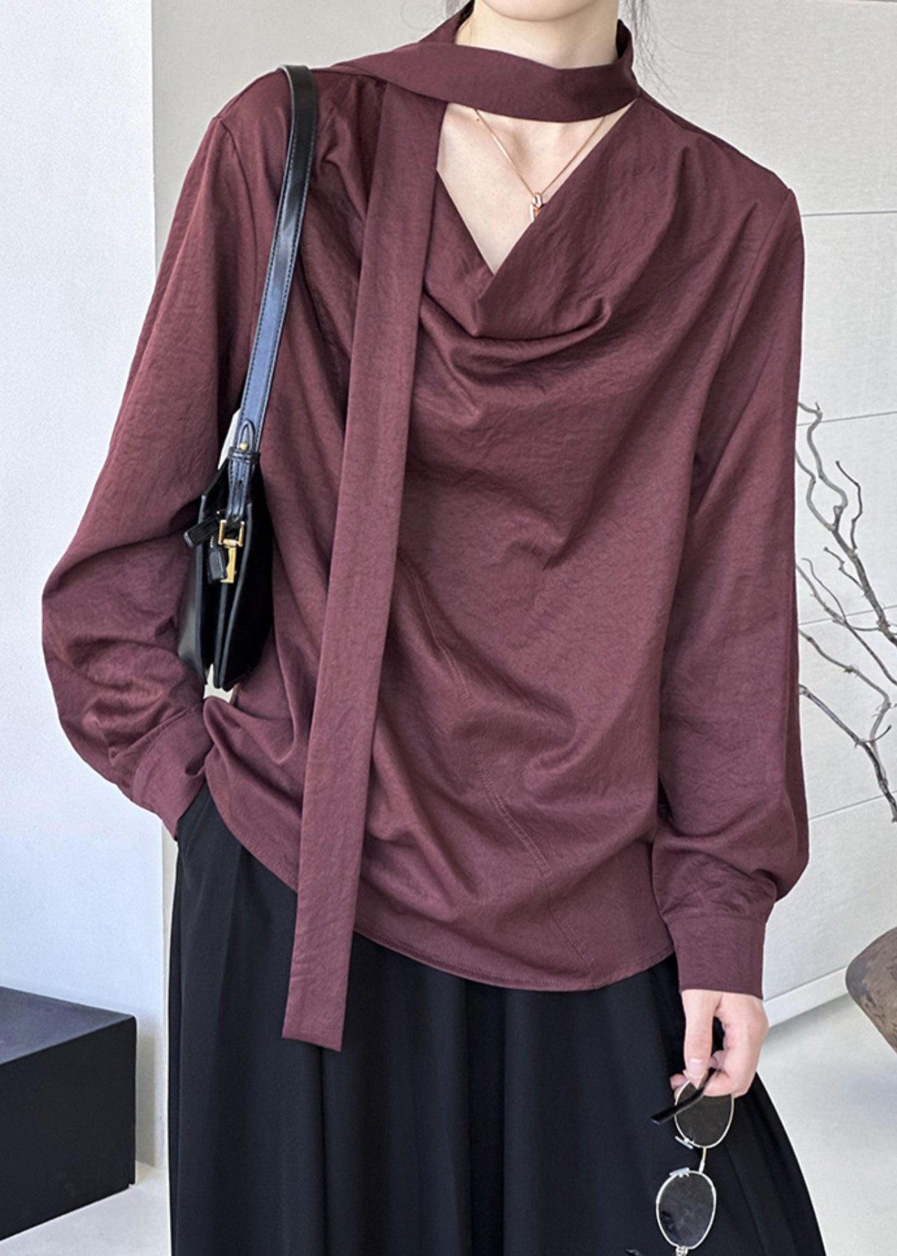 Handmade Red Patchwork Top Spring