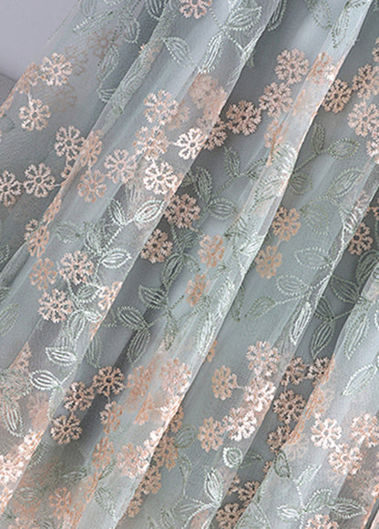 Boutique Apricot Embroidered Elastic Waist Tulle Skirts Spring