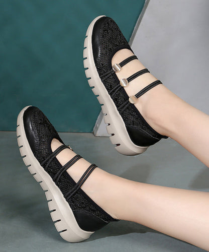 Comfy Beige Breathable Mesh Splicing Wedge Heels Sandals