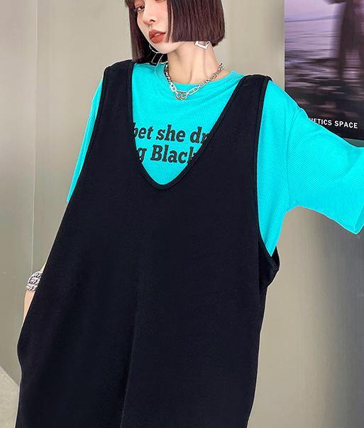 Green O-neck Graphic Cotton Summer Top