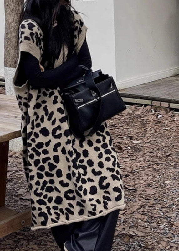 Rose V Neck Print Cotton Knit Long Dresses Fall