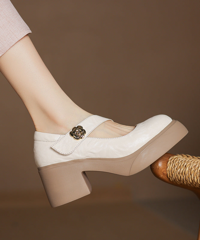 Splicing Chunky Loafer Shoes Black Sheepskin