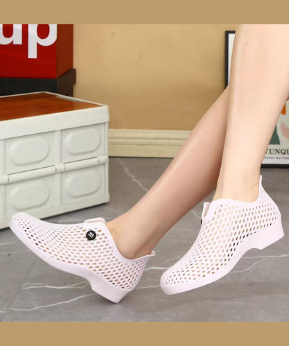Versatile Yellow Hollow Out Walking Sandals