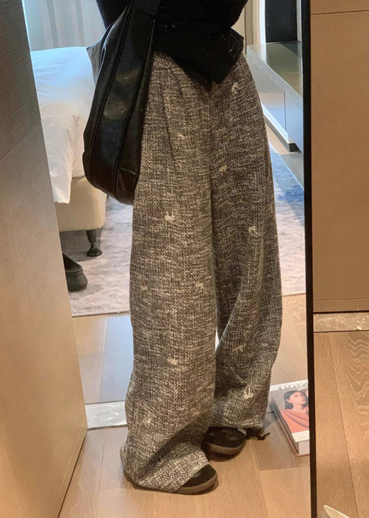 Khaki High Waist Wide Leg Pants Fall