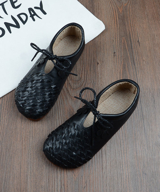 Green Lace Up Splicing Faux Leather Penny Loafers