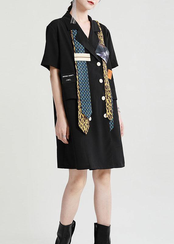 Diy Plaid Peter Pan Collar Pockets Summer Short Sleeve Dress