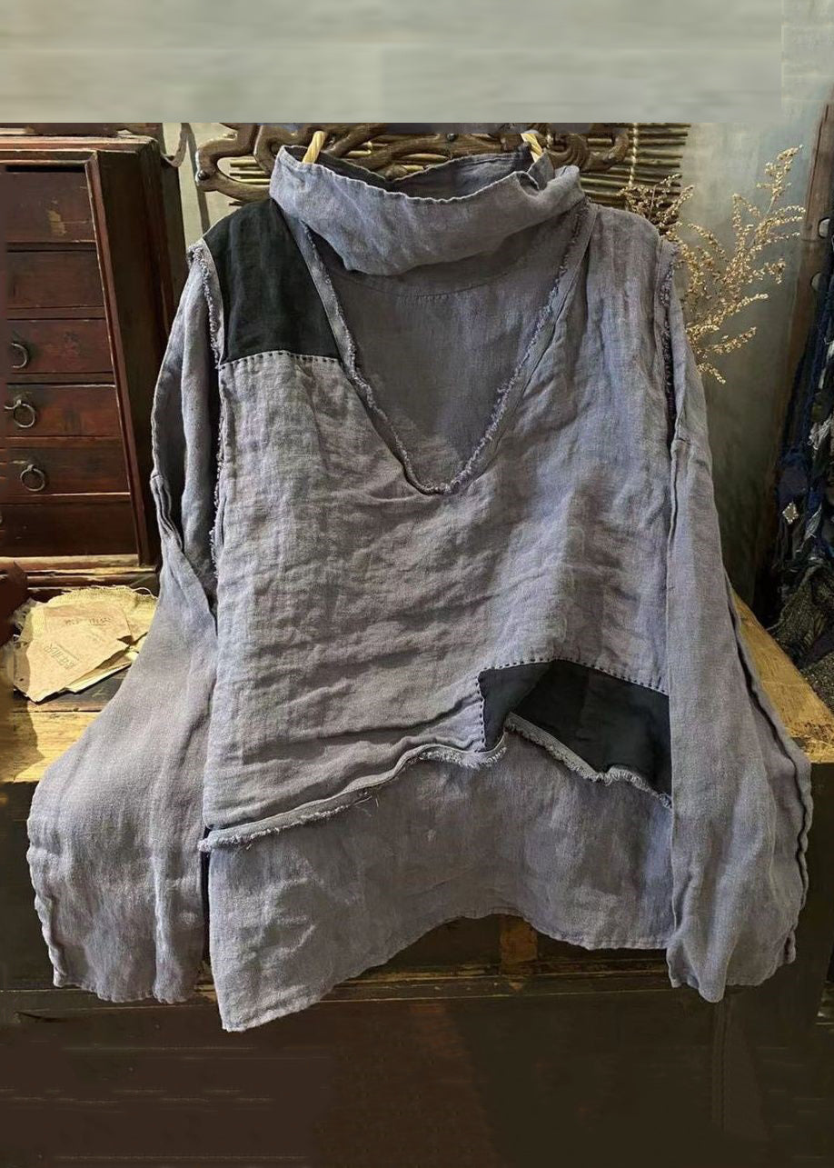 White V Neck Waistcoat and T Shirt Linen Two Pieces Set Spring