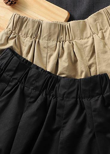 French Khaki Clothes for Elastic Waist Art Spring Dresses