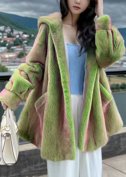 Winter Fuzzy Fur Fluffy Coat With Thick Warm