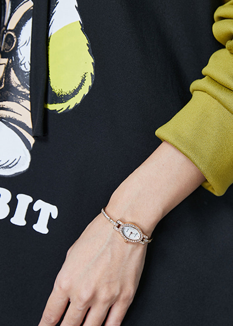 Diy Black Hooded Patchwork Warm Fleece Pullover Spring