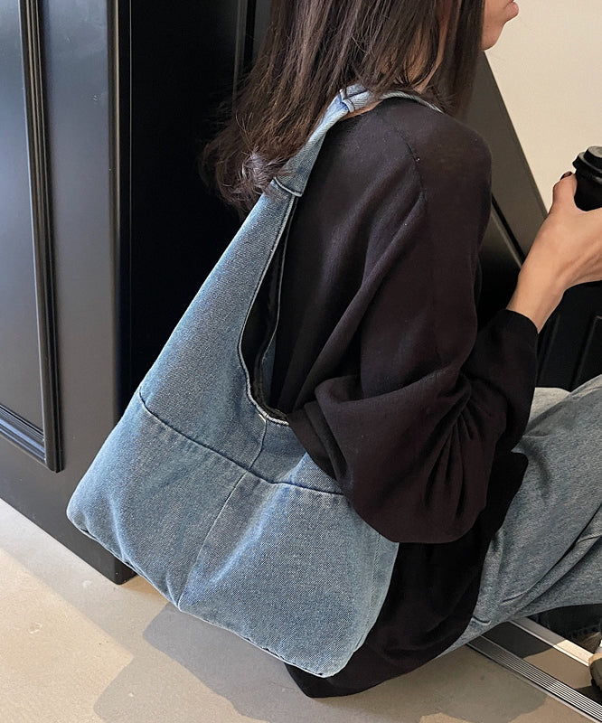 Versatile Large Capacity Denim Shoulder Bag