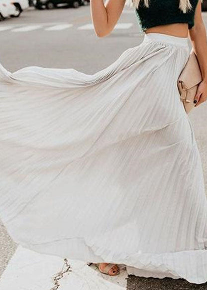 Grey Chiffon Beach Skirts Exra Large Hem Summer