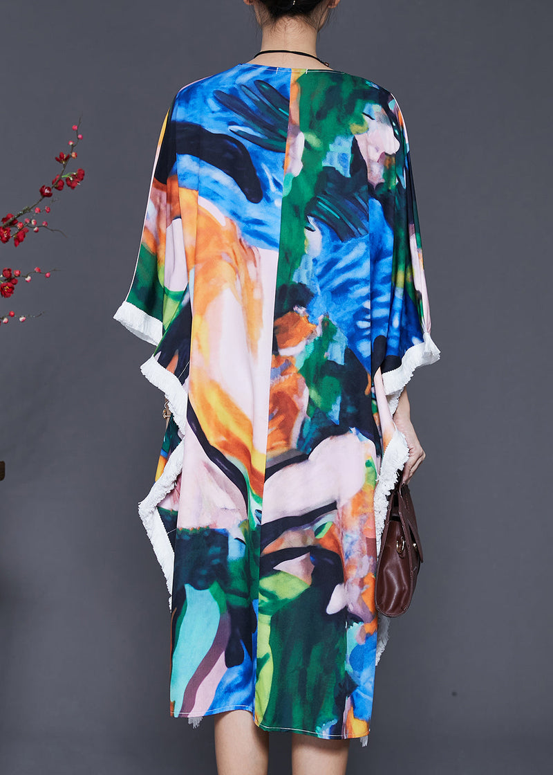 Oversized Tie Dye Cotton Dress Summer