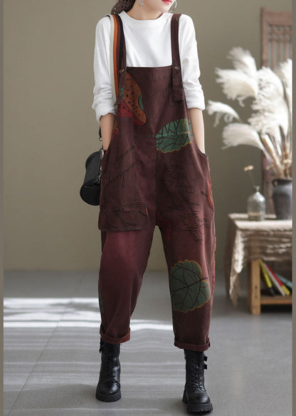 Mulberry Pockets Print Jumpsuit Spring
