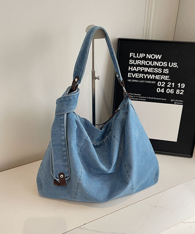 Black Durable Denim Versatile Message Bag