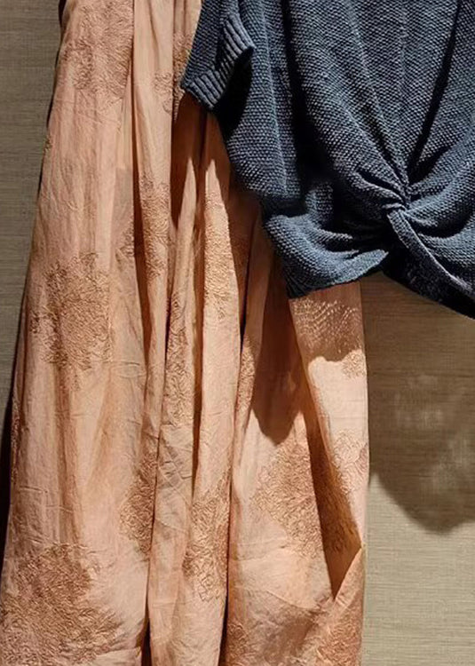 New Ice Silk Top and Skirt Jacquard Silk Two Pieces Set Summer
